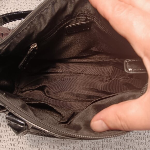 Charming Charlie textured color block 3 way handbag, shoulder bag, crossbody - Picture 7 of 15